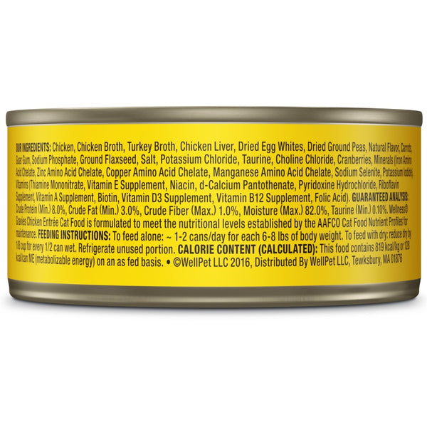 Wellness Complete Health Grain-Free Minced Chicken Dinner Wet Cat Food Cans