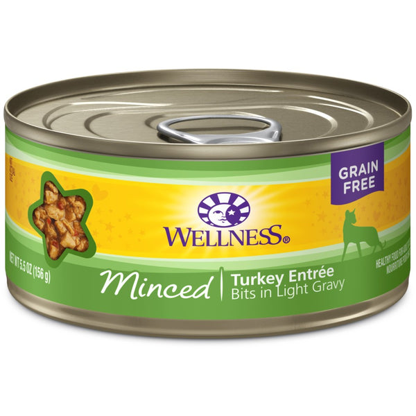 Wellness Complete Health Grain-Free Minced Turkey Entree Wet Cat Food Cans