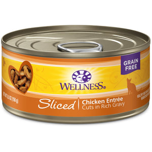 Wellness Complete Health Sliced Chicken Entree Wet Cat Food Cans