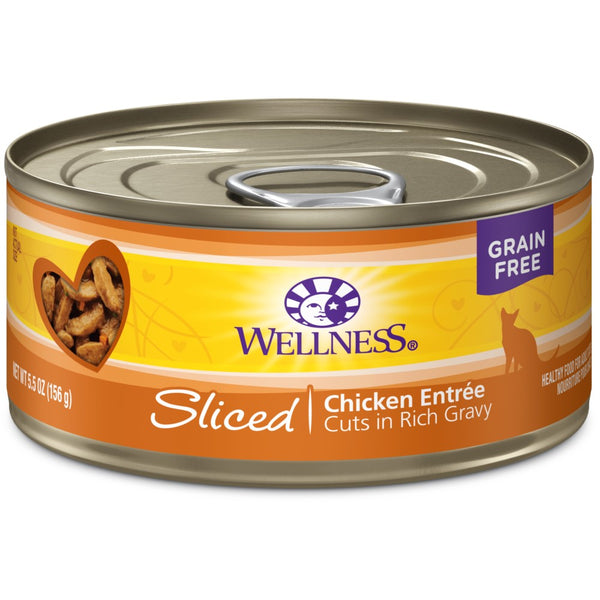 Wellness Complete Health Sliced Chicken Entree Wet Cat Food Cans