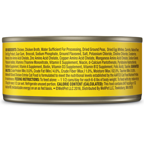 Wellness Complete Health Sliced Chicken Entree Wet Cat Food Cans