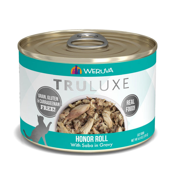 TRULUXE Honor Roll with Saba in Gravy Wet Cat Food Can