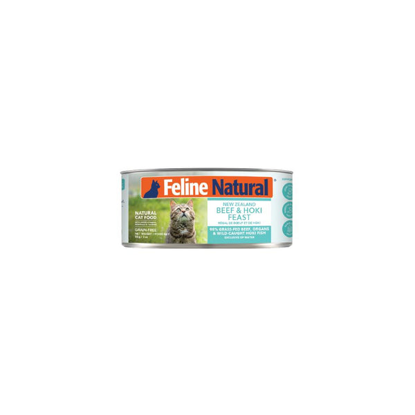 Feline Natural Beef & Hoki Feast Grain-Free Wet Cat Food Can