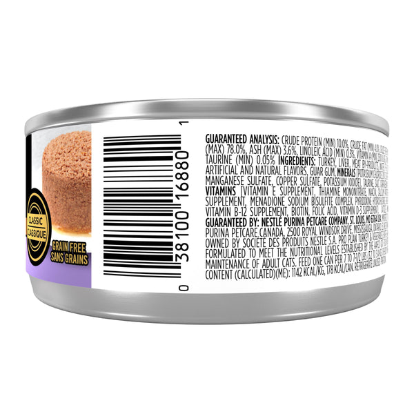 Purina Pro Plan Complete Essentials Turkey & Vegetable Entree Grain-Free Wet Cat Food Can