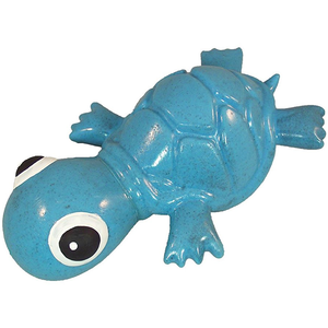 Cycle Ecolast 3-Play Turtle Dog Toy, Blue, Medium
