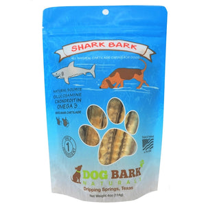 Dog Bark Naturals Friandises pour chiens Shark Bark, 4 oz