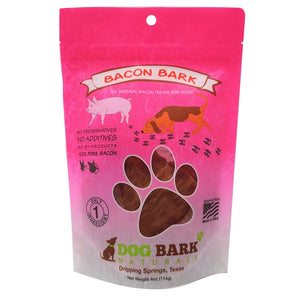 Dog Bark Naturals Friandises pour chiens Bacon Bark, 4-oz
