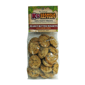 K9 Granola Factory Mini Peanut Butter with Carob Chip Nuggets Dog Treats, 12-oz