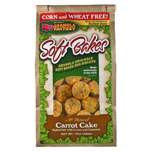 K9 Granola Factory Soft Bakes Recette Gâteau aux Carottes Friandises pour chiens, 12-oz