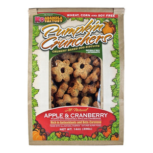 K9 Granola Factory Pumpkin Crunchers aux pommes et canneberges Friandises pour chiens, 14 oz