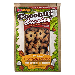 K9 Granola Factory Coconut Crunchers Recette Tropicale à la Banane Friandises pour chiens, 14 oz