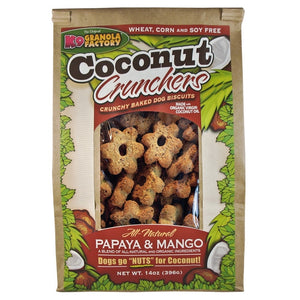 K9 Granola Factory Coconut Crunchers Mangue et Papaye Friandises pour chiens, 14-oz
