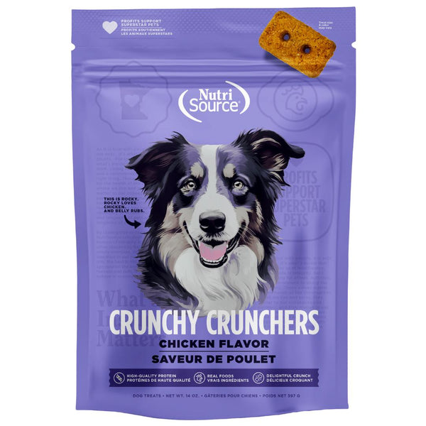 gâteries pour chien NutriSource Biscuits sans grains au poulet, 14 oz