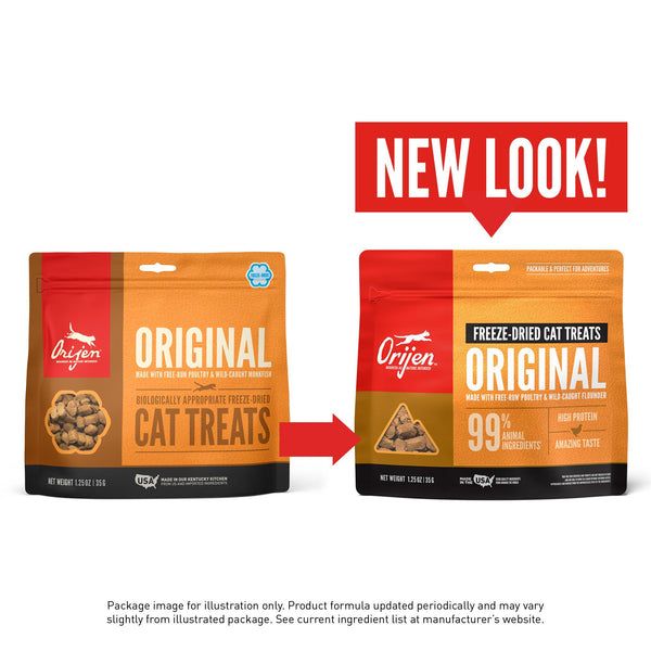 ORIJEN Original Grain-Free Freeze-Dried Cat Treats, 1.25-oz