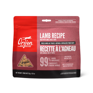 ORIJEN Grass-Fed Lamb Grain-Free Freeze-Dried Cat Treats, 1.25-oz