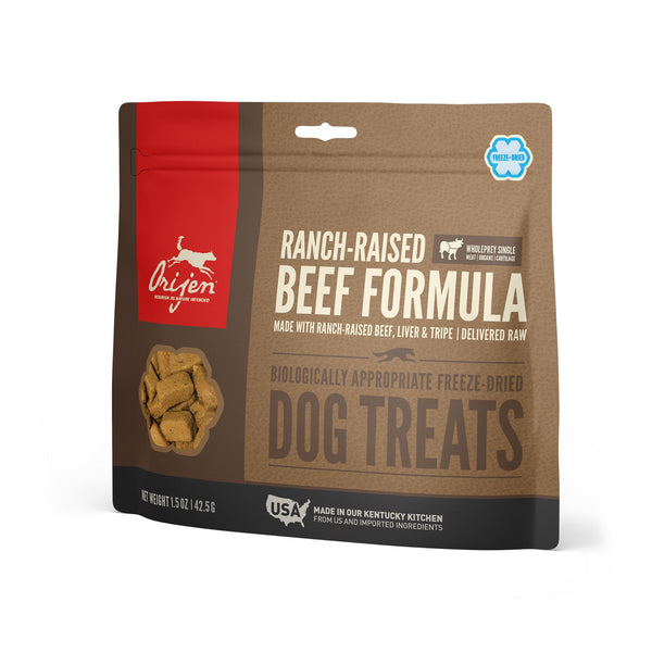 ORIJEN Ranch-Raised Beef Grain-Free Freeze-Dried Dog Treats