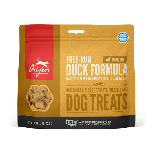 ORIJEN Free-Run Duck Grain-Free Freeze-Dried Dog Treats