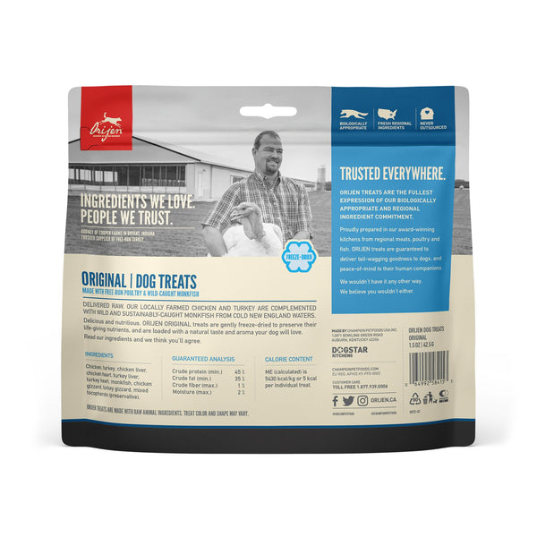 ORIJEN Original Grain-Free Freeze-Dried Dog Treats