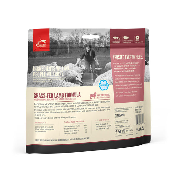 ORIJEN Grass-Fed Lamb Grain-Free Freeze-Dried Dog Treats