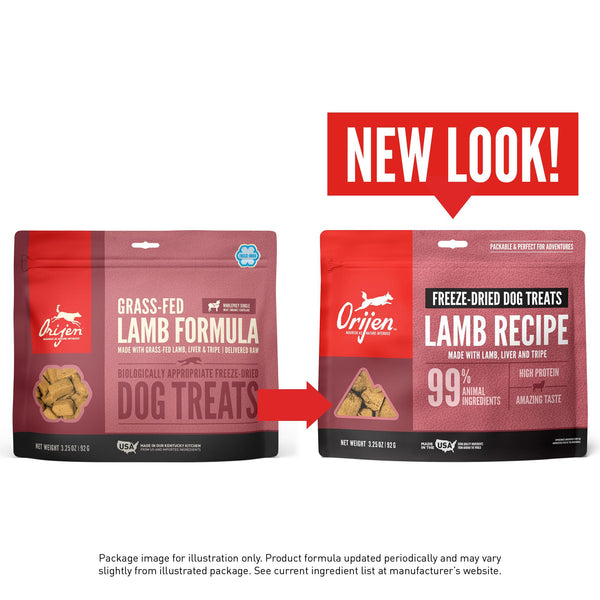 ORIJEN Grass-Fed Lamb Grain-Free Freeze-Dried Dog Treats