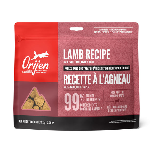 ORIJEN Grass-Fed Lamb Grain-Free Freeze-Dried Dog Treats