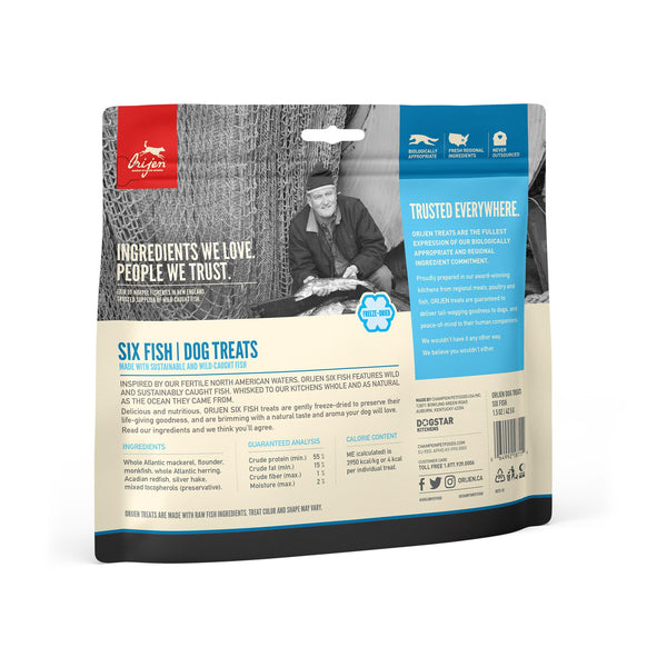 ORIJEN Six Fish Grain-Free Freeze-Dried Dog Treats