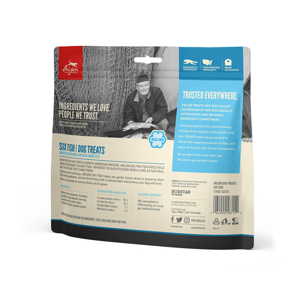 ORIJEN Six Fish Grain-Free Freeze-Dried Dog Treats