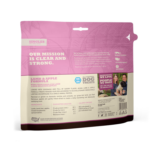 ACANA Singles Lamb & Apple Grain-Free Freeze-Dried Dog Treats