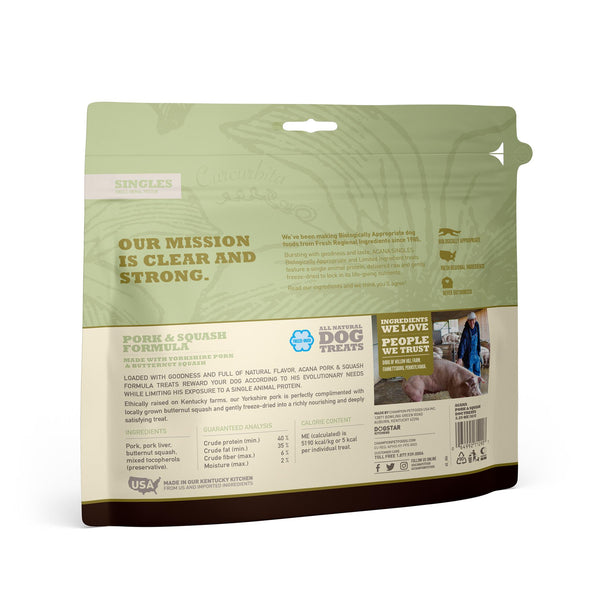 ACANA Singles Pork & Squash Grain-Free Freeze-Dried Dog Treats