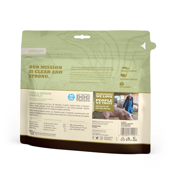ACANA Singles Pork & Squash Grain-Free Freeze-Dried Dog Treats