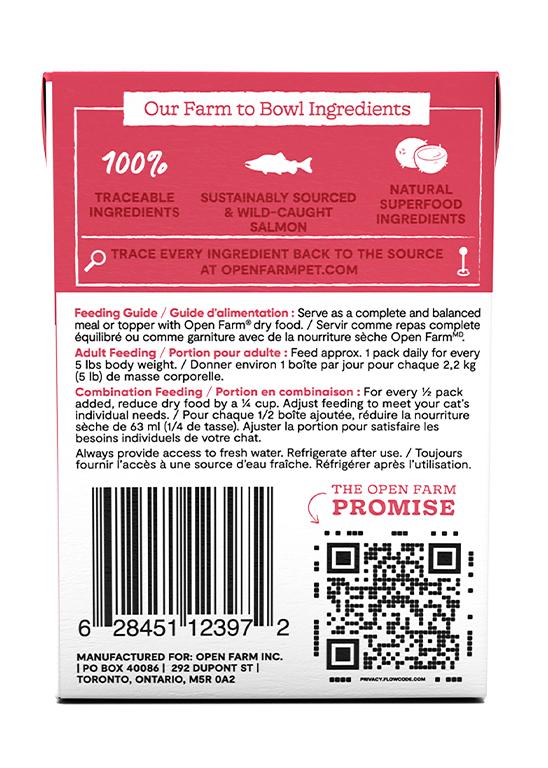 Open Farm Rustic Blend Wild-Caught Salmon Wet Cat Food