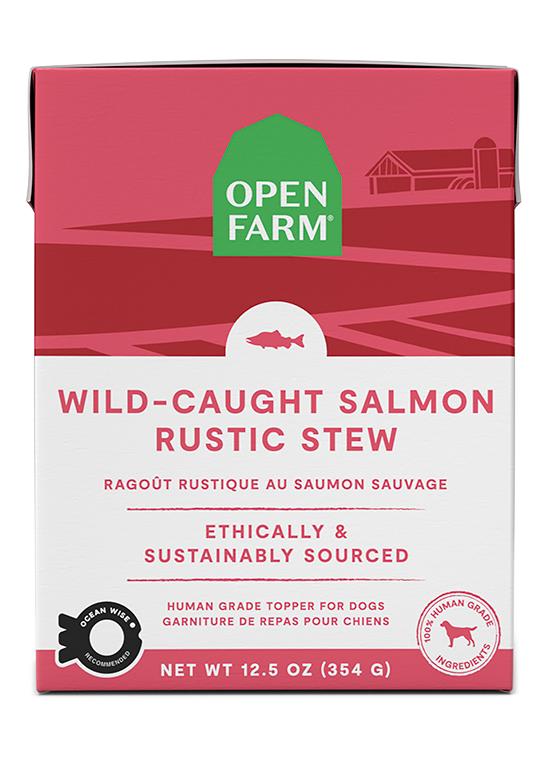 Open Farm Rustic Stew Wild-Caught Salmon Recipe Wet Dog Food