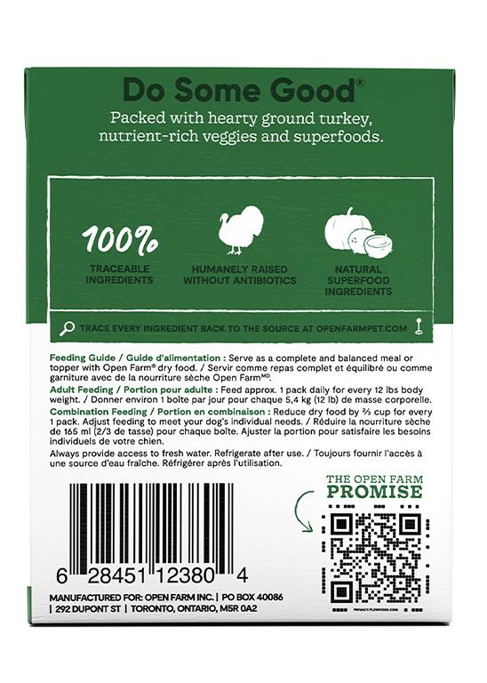 Open Farm Rustic Stew Homestead Turkey Recipe Wet Dog Food