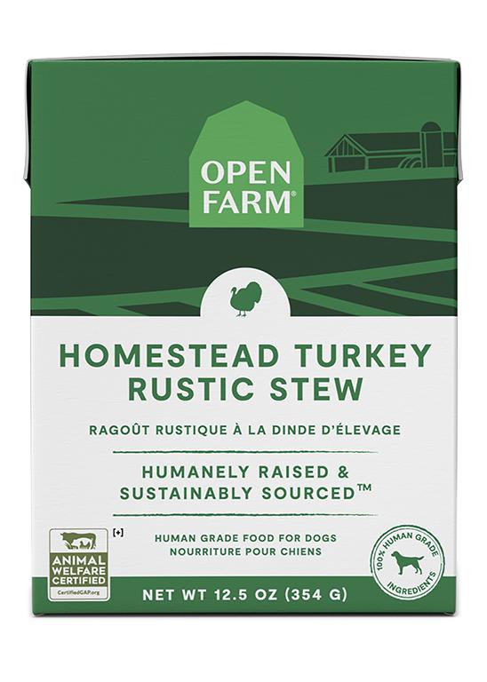 Open Farm Rustic Stew Homestead Turkey Recipe Wet Dog Food