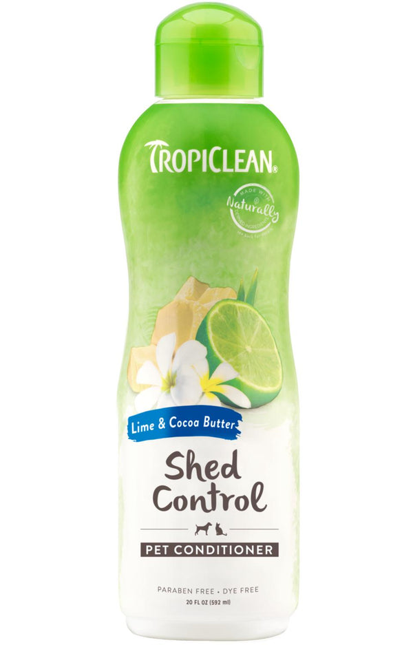 TropiClean Lime & Cocoa Butter Deshed Dog Conditioner, bouteille de 20 oz