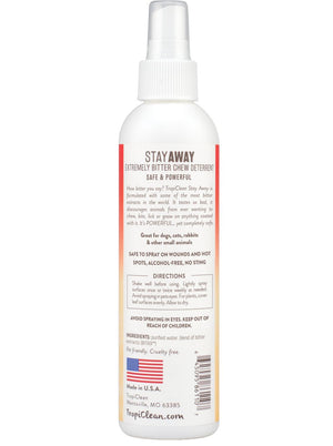 Tropiclean Stay Away Pet Chew Deterrent Spray, 8-oz