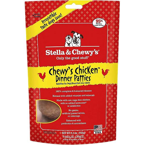 Stella & Chewy's Galettes Chewy's dîner au poulet Sans céréales nourriture déshydratée pour chien