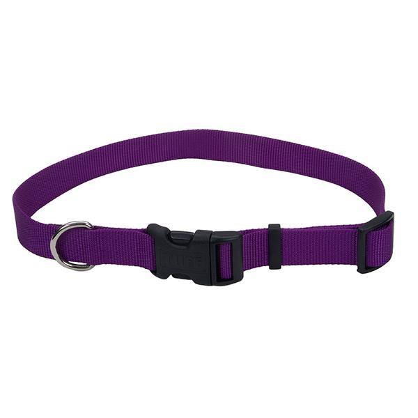 Coastal Adjustable Nylon Collar with Tuff Buckle for Dogs, Purple