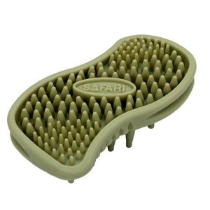Safari Cat Soft Tip Curry Massaging Brush, One Size