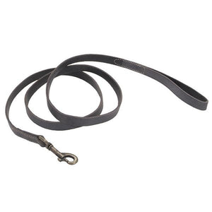 Circle T Rustic Leather Dog Leash, Slate Grey