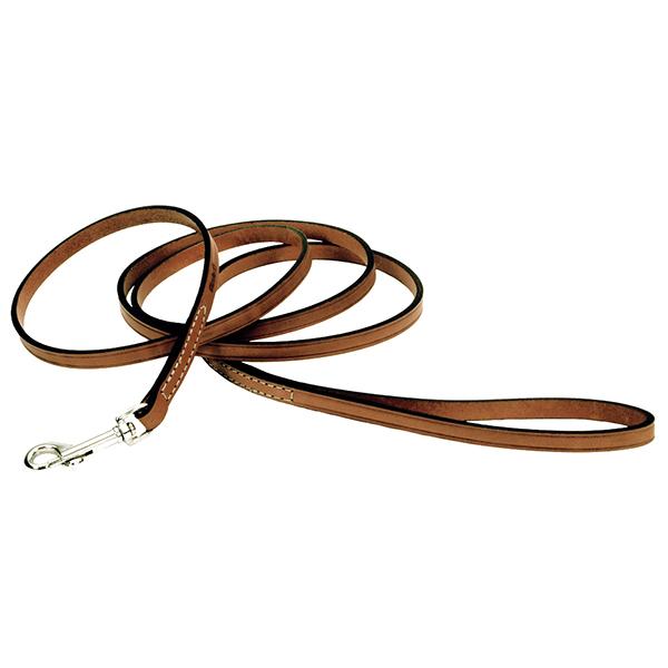 Circle T Oak Tanned Leather Dog Leash, Tan