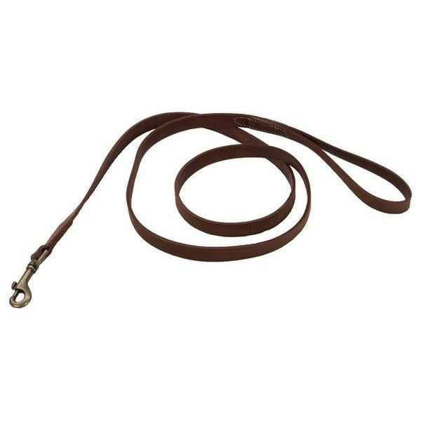Circle T Rustic Leather Dog Leash, Chocolate