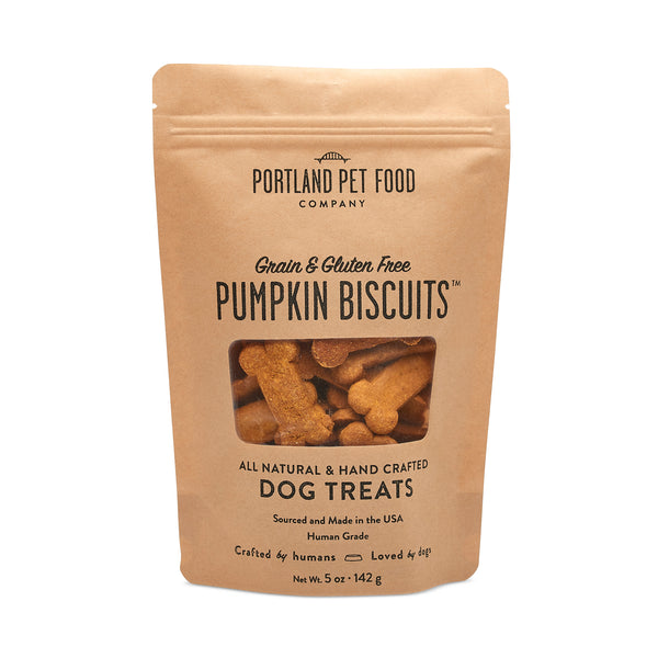 Portland Pet Food Biscuits à la citrouille sans céréales ni gluten, 5 oz