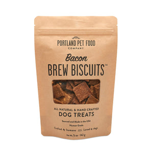 Portland Pet Food Company Bacon Brew Biscuits Dog Treats, 5-oz