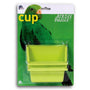 Prevue Pet Products Birdie Basics Plastic Bird Perch High Back Mountable Feeding Cup