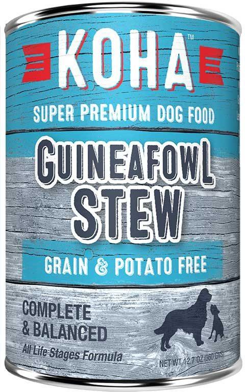 KOHA Minimal Ingredient Guineafowl Stew Wet Dog Food, 12.7-oz