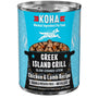 KOHA Minimal Ingredient Greek Island Grill Slow Cooked Stew Chicken & Lamb Wet Dog Food Can, 12.7-oz