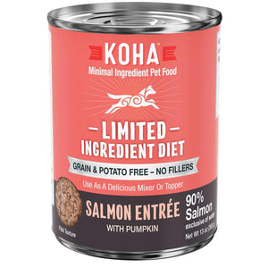 KOHA Limited Ingredient Diet Salmon Entree Wet Dog Food Can, 13-oz