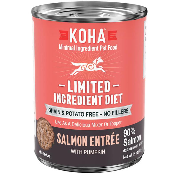 KOHA Limited Ingredient Diet Salmon Entree Wet Dog Food Can, 13-oz