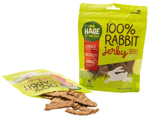Hare of the Dog 100% Rabbit Jerky Dog Treats, 3.5-oz